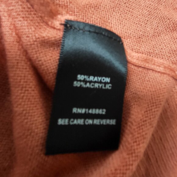 Torrid burnt orange long-sleeve lightweight sweater EUC size 2 or 2X - Picture 5 of 8